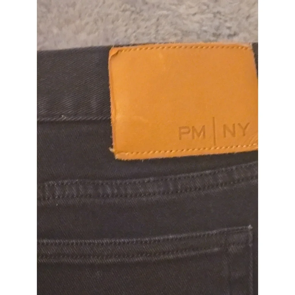 PETER MANNING NYC PMNYC Men's 35x29 Black Travel Jeans Tapered Stretch Denim
